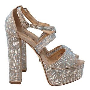 Dazzling Rhinestone Platform Heels